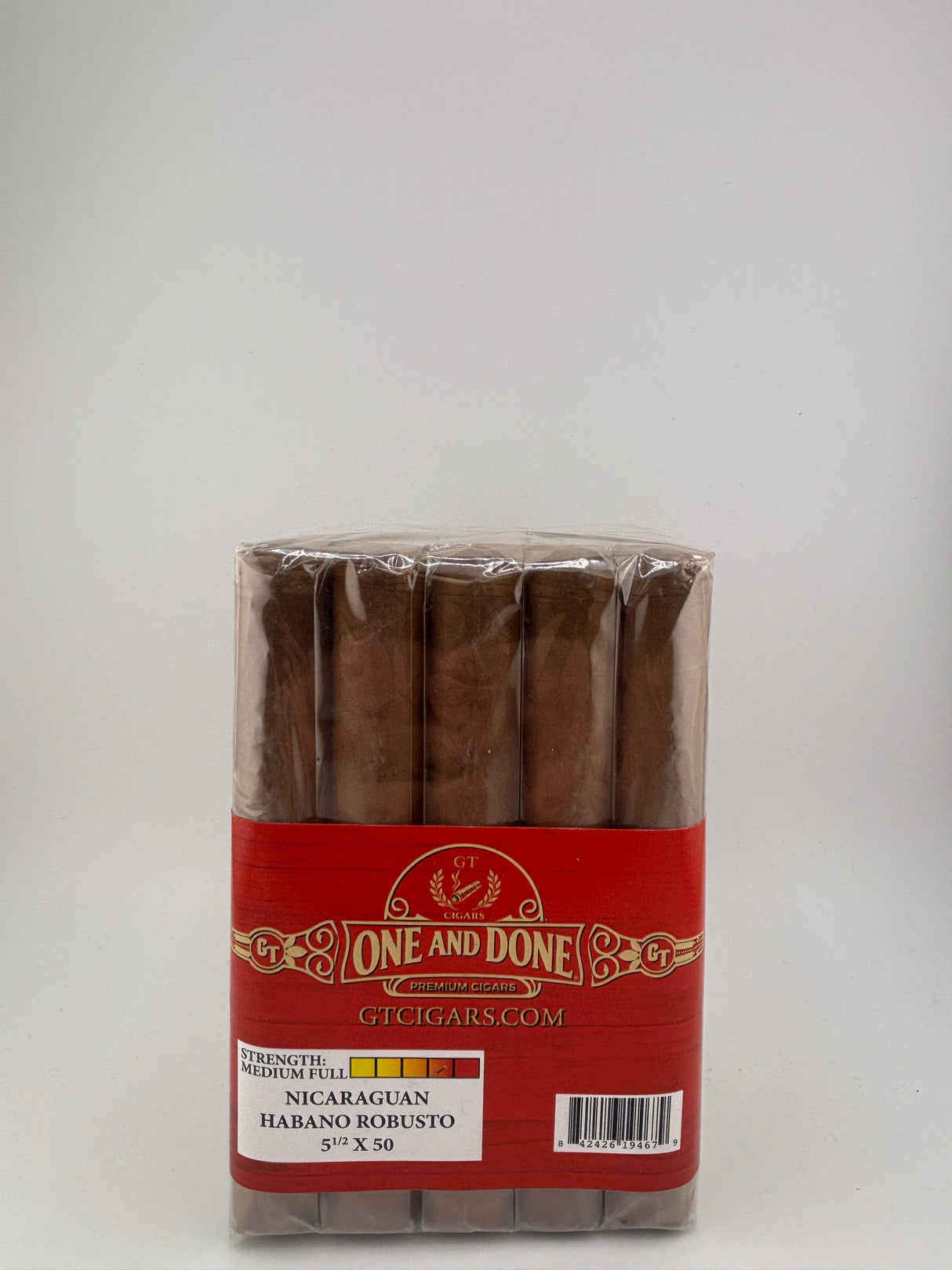 GT One and Done - Nicaraguan Habano Robusto (5.5" X 52)