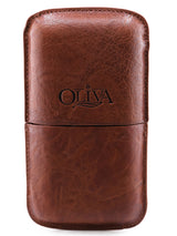 Oliva 3 Cigar Leather Case
