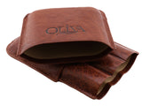 Oliva 3 Cigar Leather Case