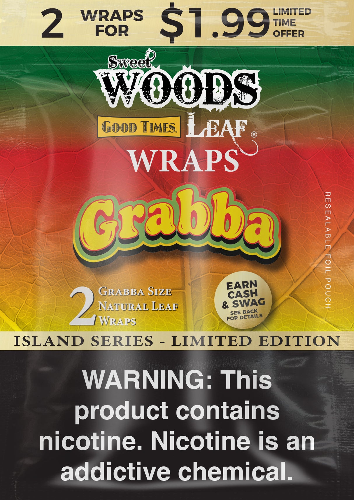 Sweet Woods Grabba Wraps