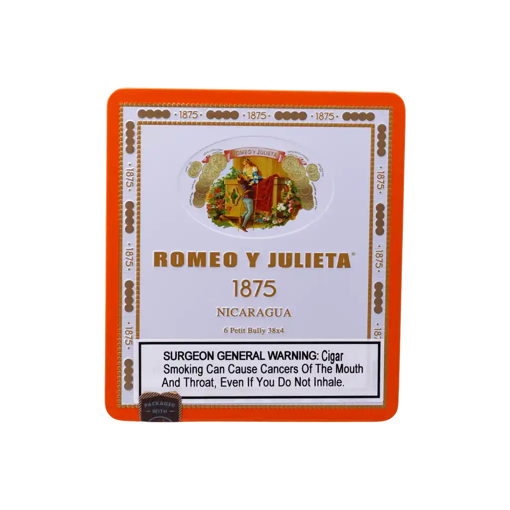Romeo y Julieta 1875 Nicaragua Petite Bully Tin (4" X 38)
