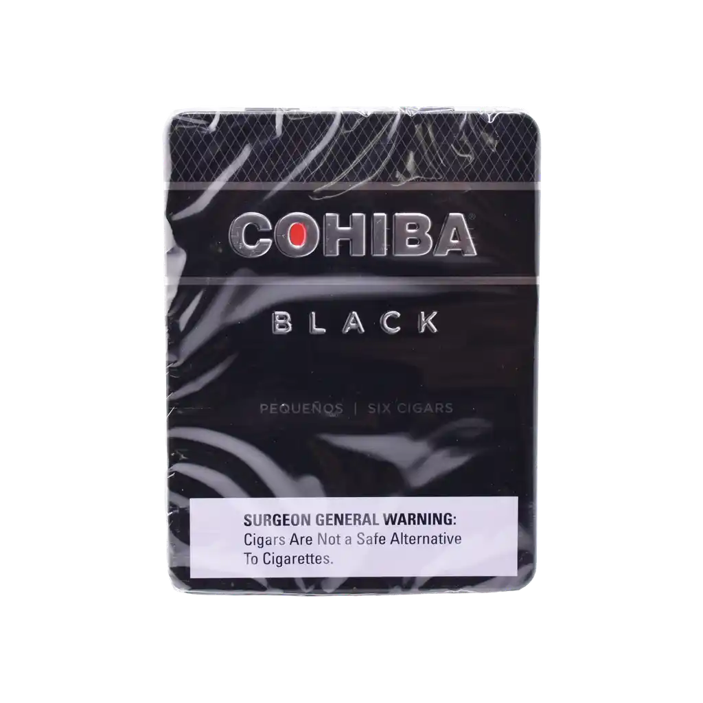 Cohiba Black Tin Pequenos (Cigarillos) (4.1"x36)
